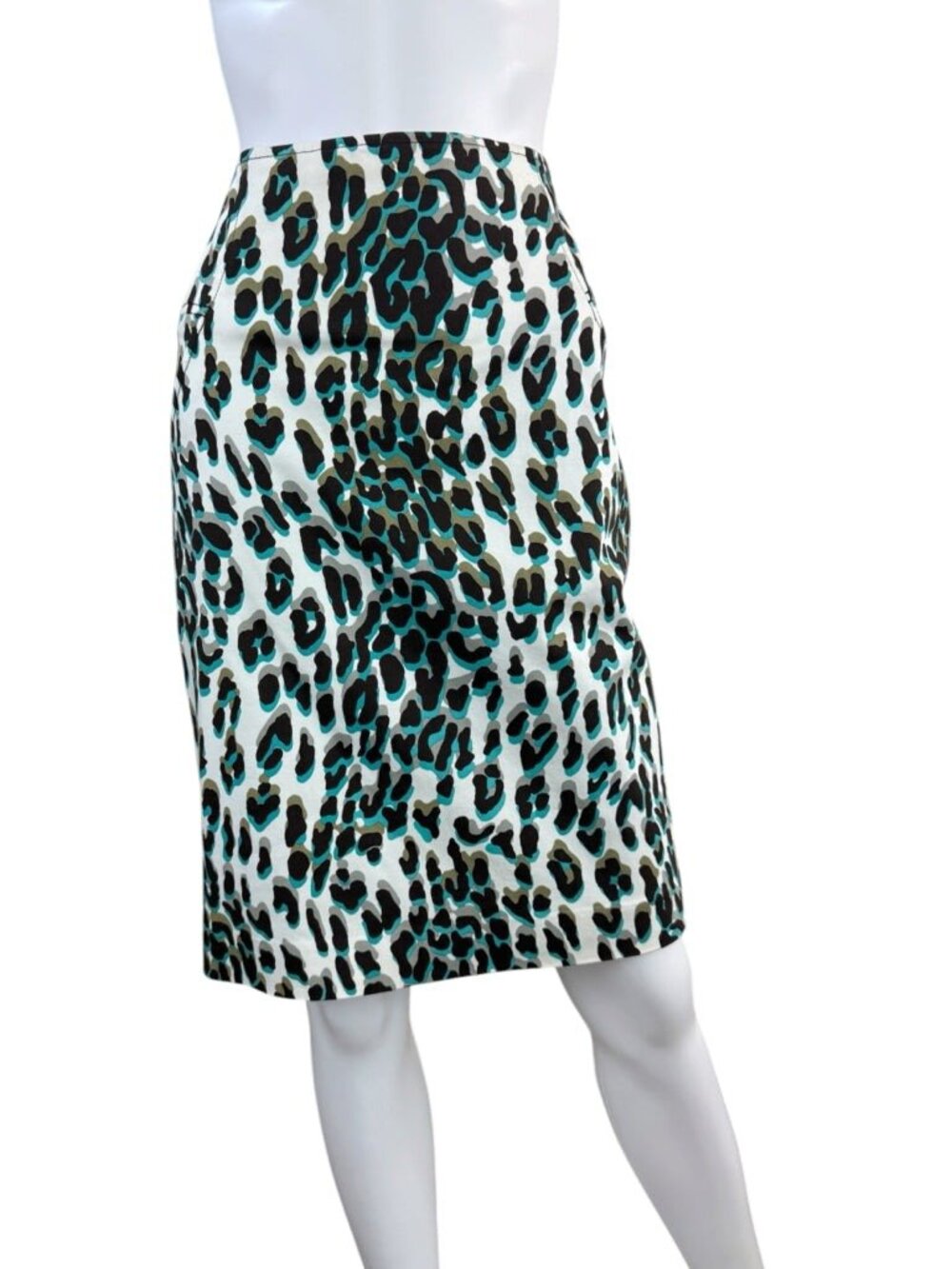 ETCETERA Cheetah Print Pencil Skirt Size 4 L1020